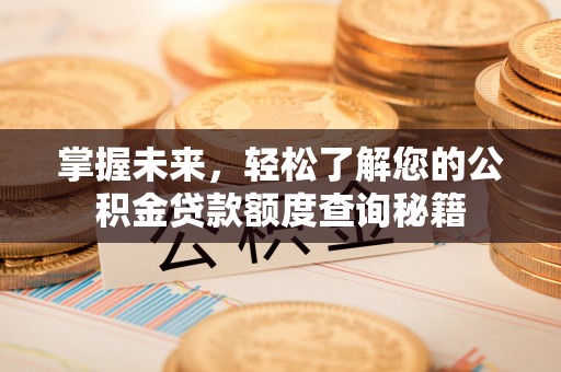旗津掌握未来，轻松了解您的公积金贷款额度查询秘籍